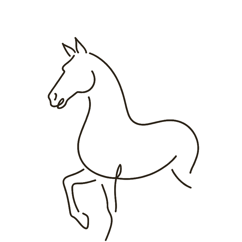 Horse Chinese zodiac line art